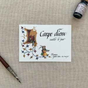 Carte de vœux - Carpe Diem, Cueille le jour