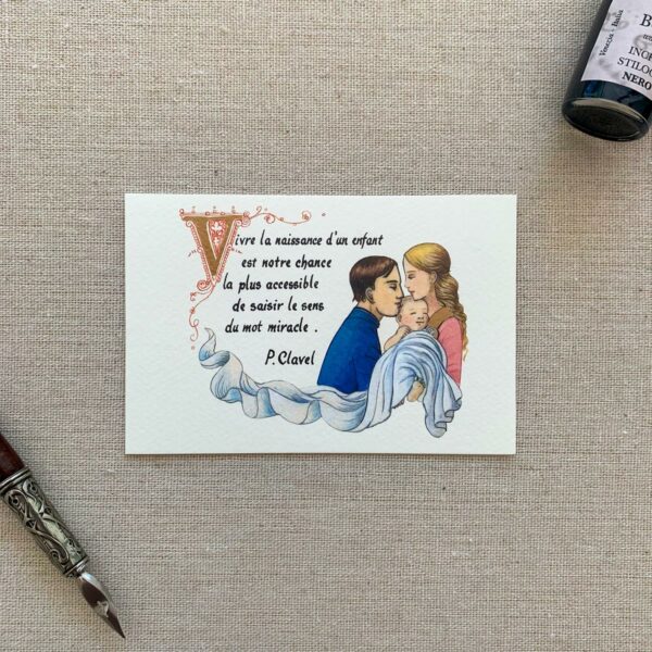 Carte de vœux - Vivre la naissance d'un enfant ...