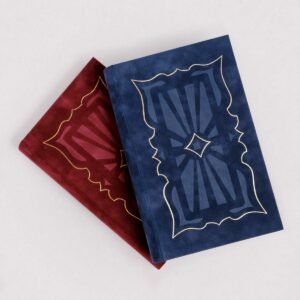 Coffret Tarot de l'Haïmé Éditions Larroque coffret suedel bleu et rouge