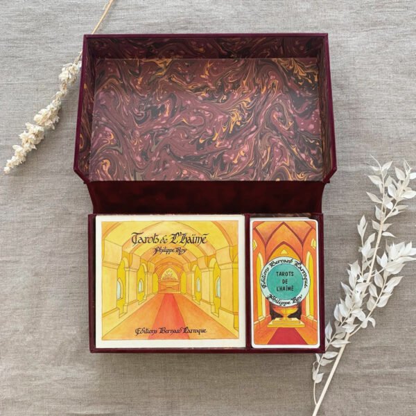 Coffret Tarot de l'Haïmé Éditions Larroque coffret suedel rouge