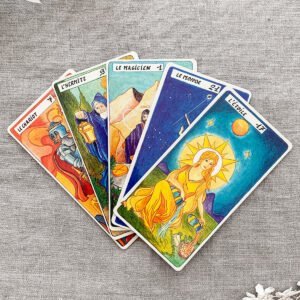 Coffret Tarot de l'Haïmé Éditions Larroque coffret suedel bleu