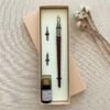 Porte plume bois calligraphie coffret