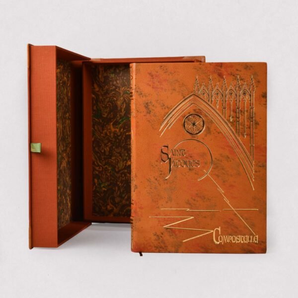 Saint Jacques de Compostelle livre de collection édition LARROQUE exemplaire Luxe détails coffret