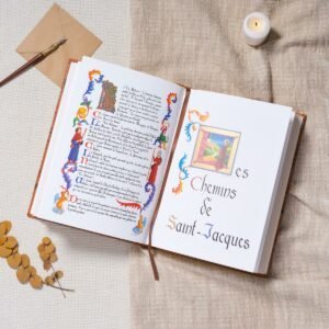 Saint Jacques de Compostelle livre de collection édition LARROQUE exemplaire Luxe ouvert