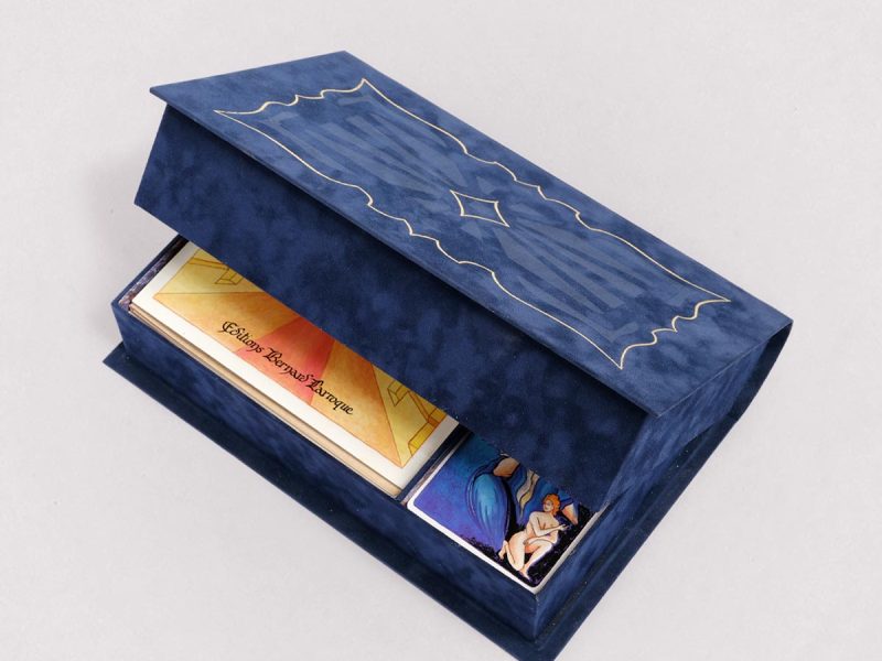 Coffret Tarot de l'Haïmé Éditions Larroque coffret suedel bleu