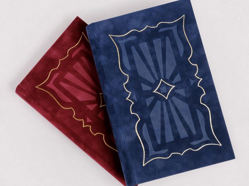 Coffret Tarot de l'Haïmé Éditions Larroque coffret suedel bleu et rouge