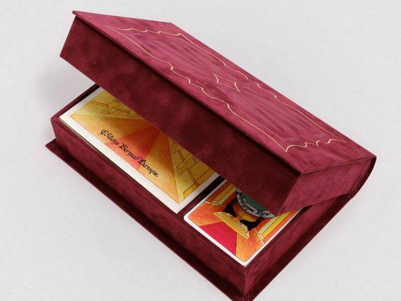 Coffret suedel bordeaux Tarot de l'Haïmé Éditions Larroque