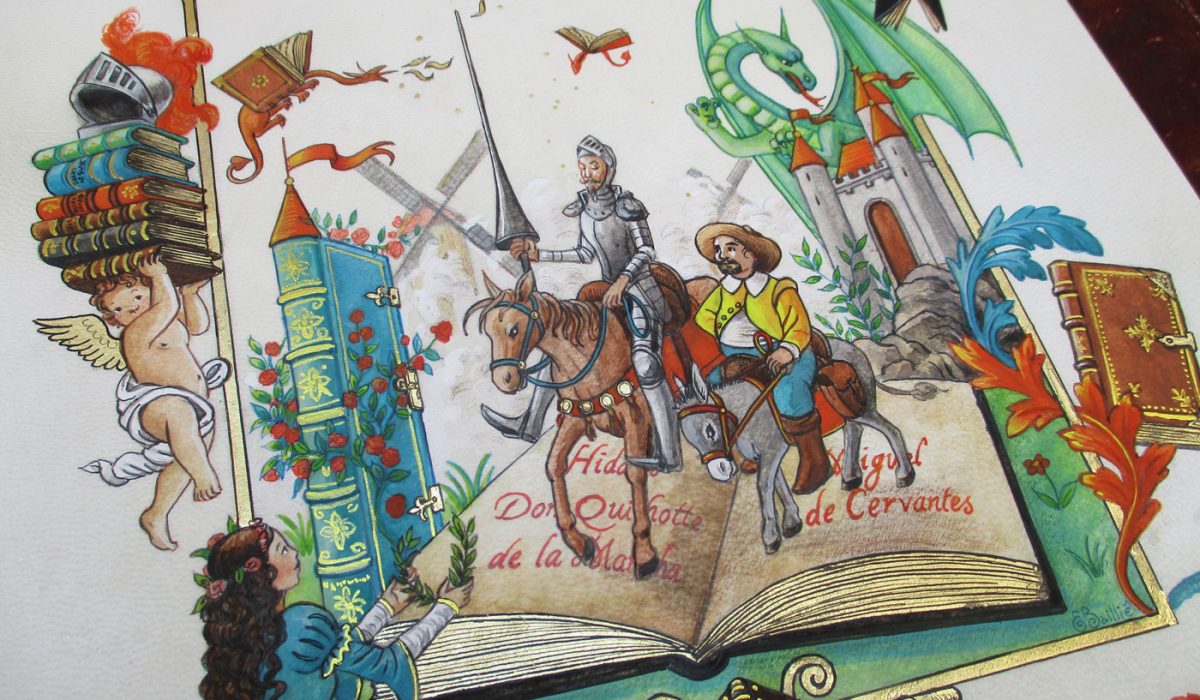 Page titre de Don Quichotte : prochain livre de collection aux Editions Larroque