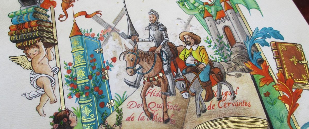 Page titre de Don Quichotte : prochain livre de collection aux Editions Larroque