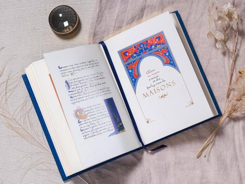 Le Prophète livre de collection édition LARROQUE exemplaire Luxe détails ouvert