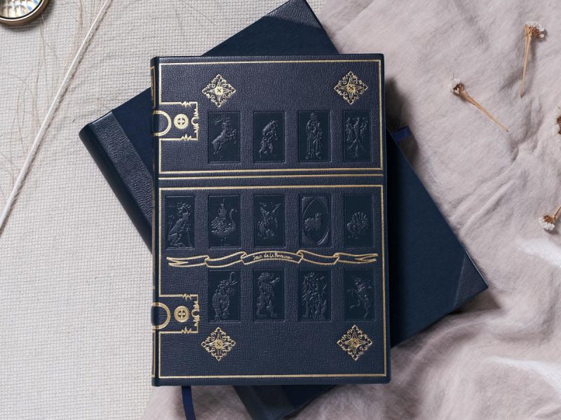 Les Fables de La Fontaine livre de collection édition LARROQUE bleu