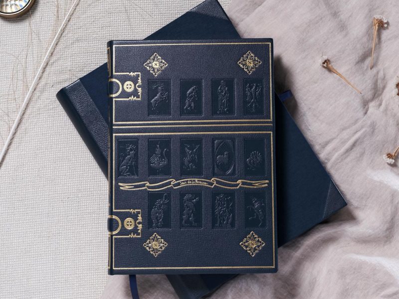 Les Fables de La Fontaine livre de collection édition LARROQUE bleu