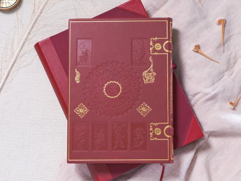 Les Fables de La Fontaine livre de collection édition LARROQUE rouge arrière