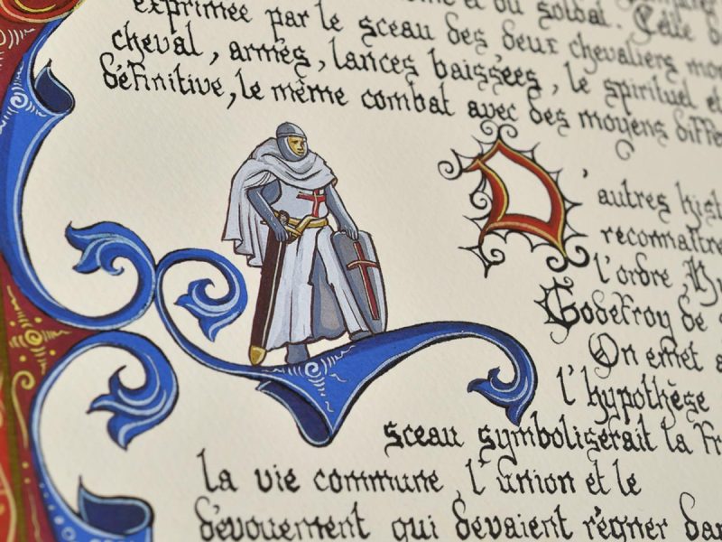 Les Templiers éditions LARROQUE livre de collection détails page
